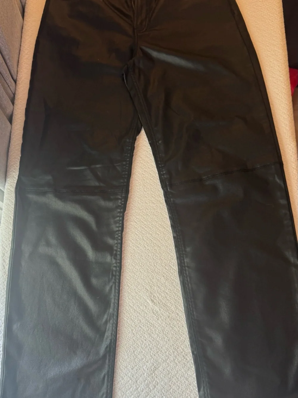 GAP Black Faux Leather High-Rise '90s Style Pants